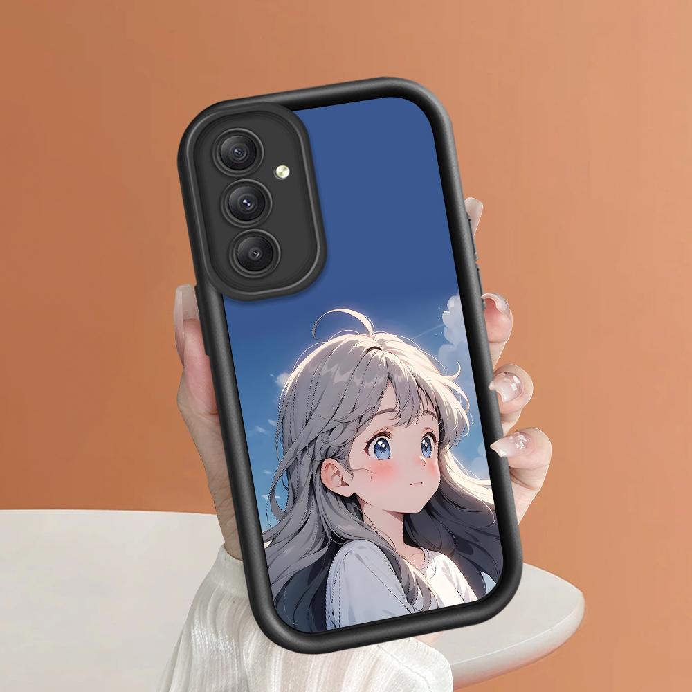 

Мягкий силиконовый квадратный чехол с рисунком лестницы для телефона, полное покрытие, противоударный защитный резиновый чехол для камеры для Samsung Samsung A21S чёрный