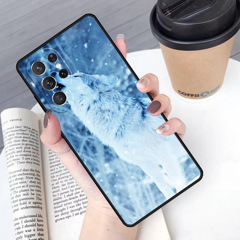 Wolf Wolves Phone Case Cover For Samsung Galaxy S24 S25 Ultra S21 S22 Ultra S10E Note 10 Plus Note 20 FE S23