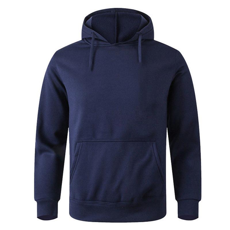 Herren einfarbiger Hoodie für Herbst Winter Outdoor-Sport Freizeit plus Fleece-Hoodie-Jacke Hoodies & Sweatshirts (Herren)