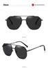 8092 New Men's Polarized Aviator Sunglasses - Large Frame, Fashionable & Trendy for Driving
