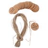 100Pcs Handmade with Love Labels Hang Tags Blank Kraft Paper with 20m String