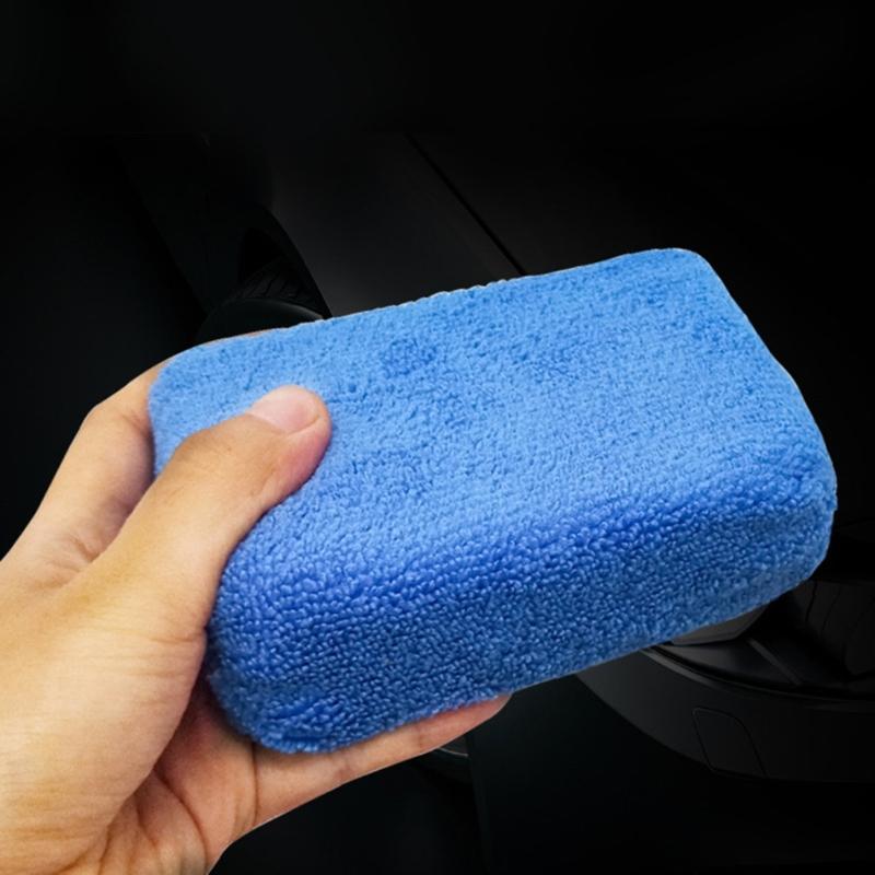 8 balení mikrovláknových aplikačních polštářků Mikrovláknová houba Houba na mytí auta a čisticí polštářky Perfektní pro voskový tmel bez námahy