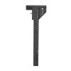 Multifunction Woodworking Ruler Aluminum Alloy T Shaped Black Measuring Marking Auxiliary Tool for