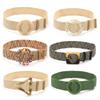 Adjustable Buckle Waist Belt Women Elastic Belt Plastic Weave Braided Belt Wide Waistband Plastic Straw Vintage Bohemia