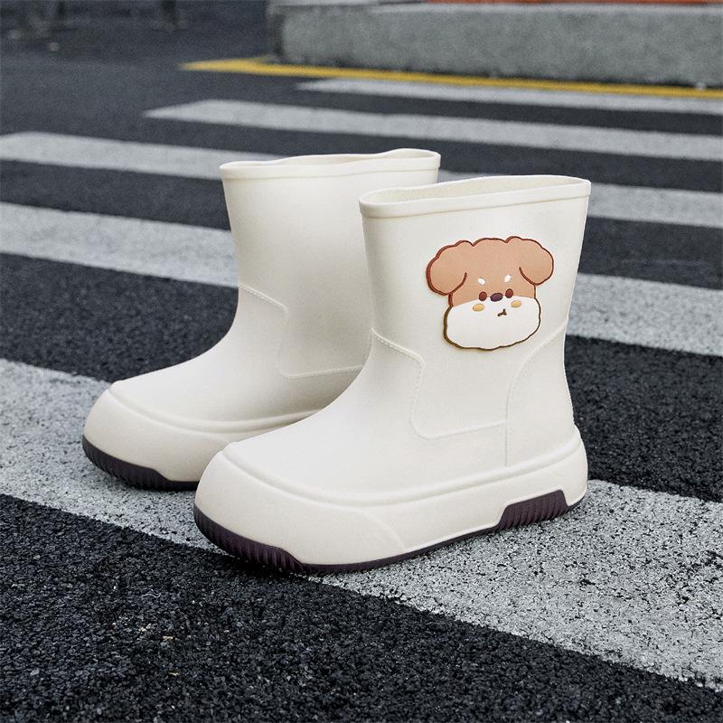

Women s Cute Mid-Calf Waterproof Cotton-Lined Rain Boots: Non-Slip Rubber Shoes for Kitchen & Car Wash. 37 (Order one size up for wide feet)