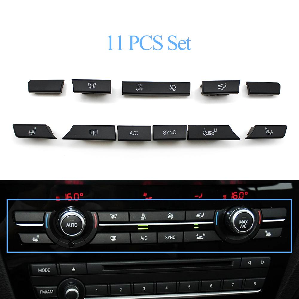 Dashboard AC Button Air Conditioning Venlitation Temperature Control Cap Repair Kit For BMW X3 F25 2014-2017 X4 F26 2013-2018