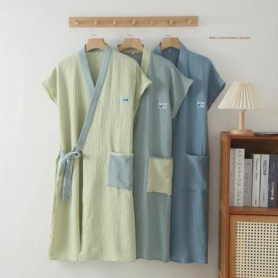 Unisex letní krepová gázová nositelná osuška bez rukávů