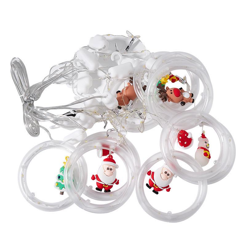 LED Star String Lights - Christmas Curtain Lights & Twinkling Ambiance Decoration for Rooms