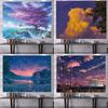 Warm Scenery Anime Sky Background Tapestry Bedroom Living Room Tapestry Home Wall Decoration Tapestry