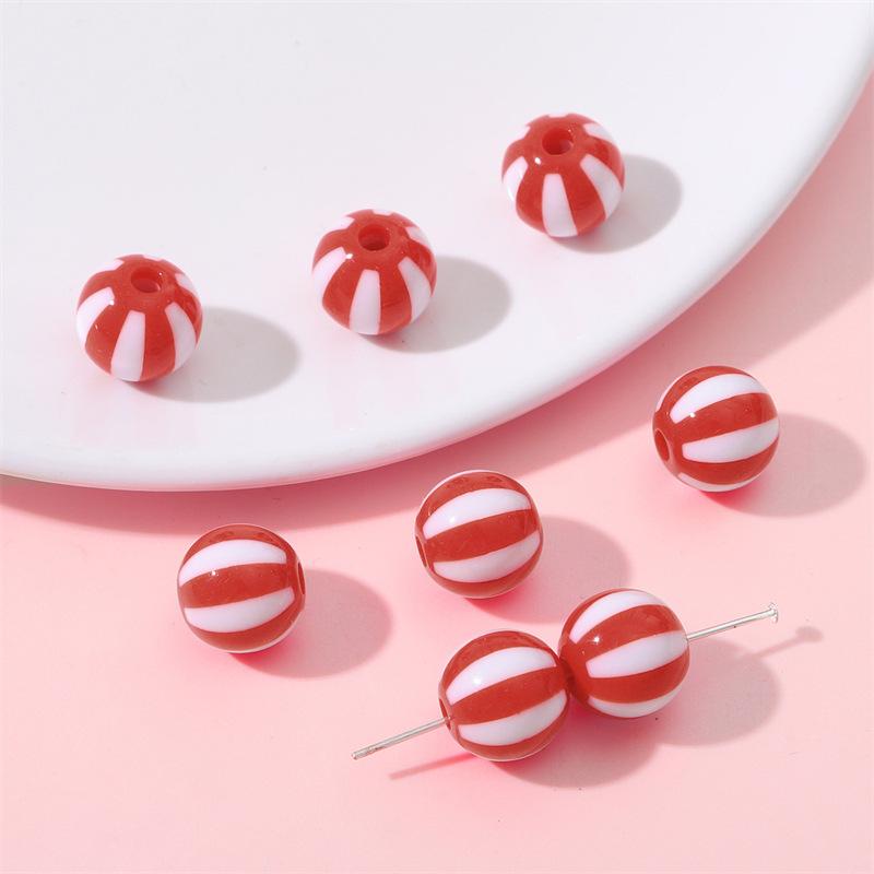 Handmade Bracelet Beads Acrylic Color Round Beads Diy Handmade Beading Materials Homemade Colorful Bracelet Necklace Pendant Jewelry Loose Beads