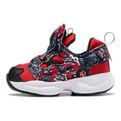 InstaPump Fury Toddler Graffiti - Primal Red Baby Sneakers Black White EG2440