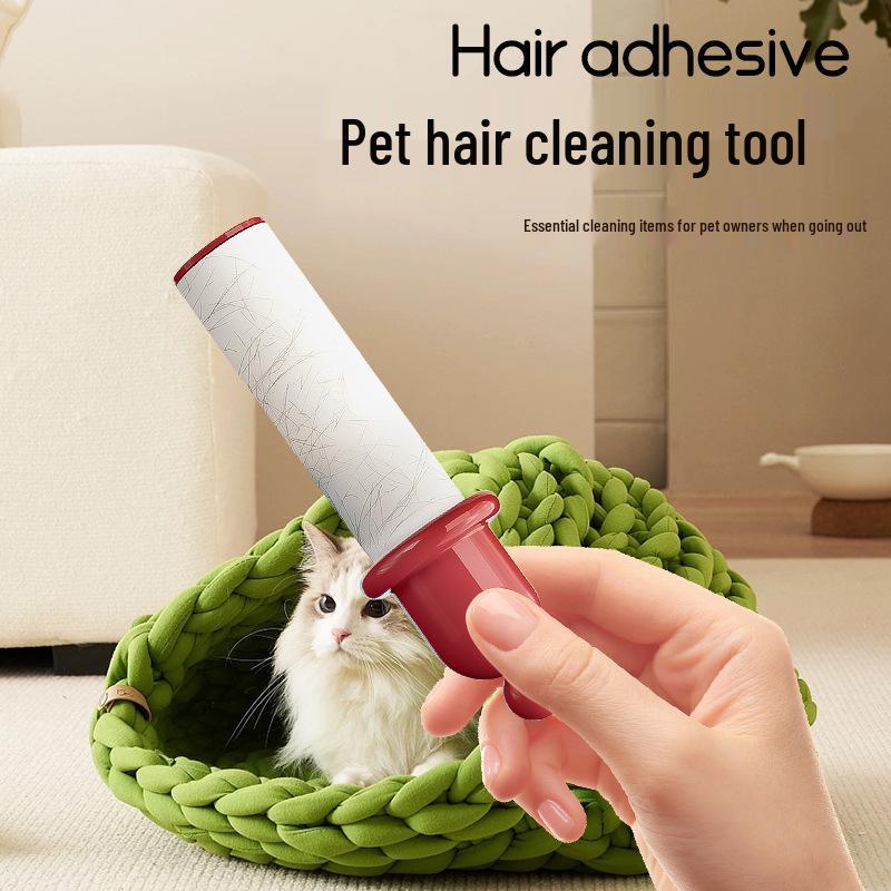 Portable Pet Lint Roller with Replaceable Paper Roll for Dust and Hair Removal