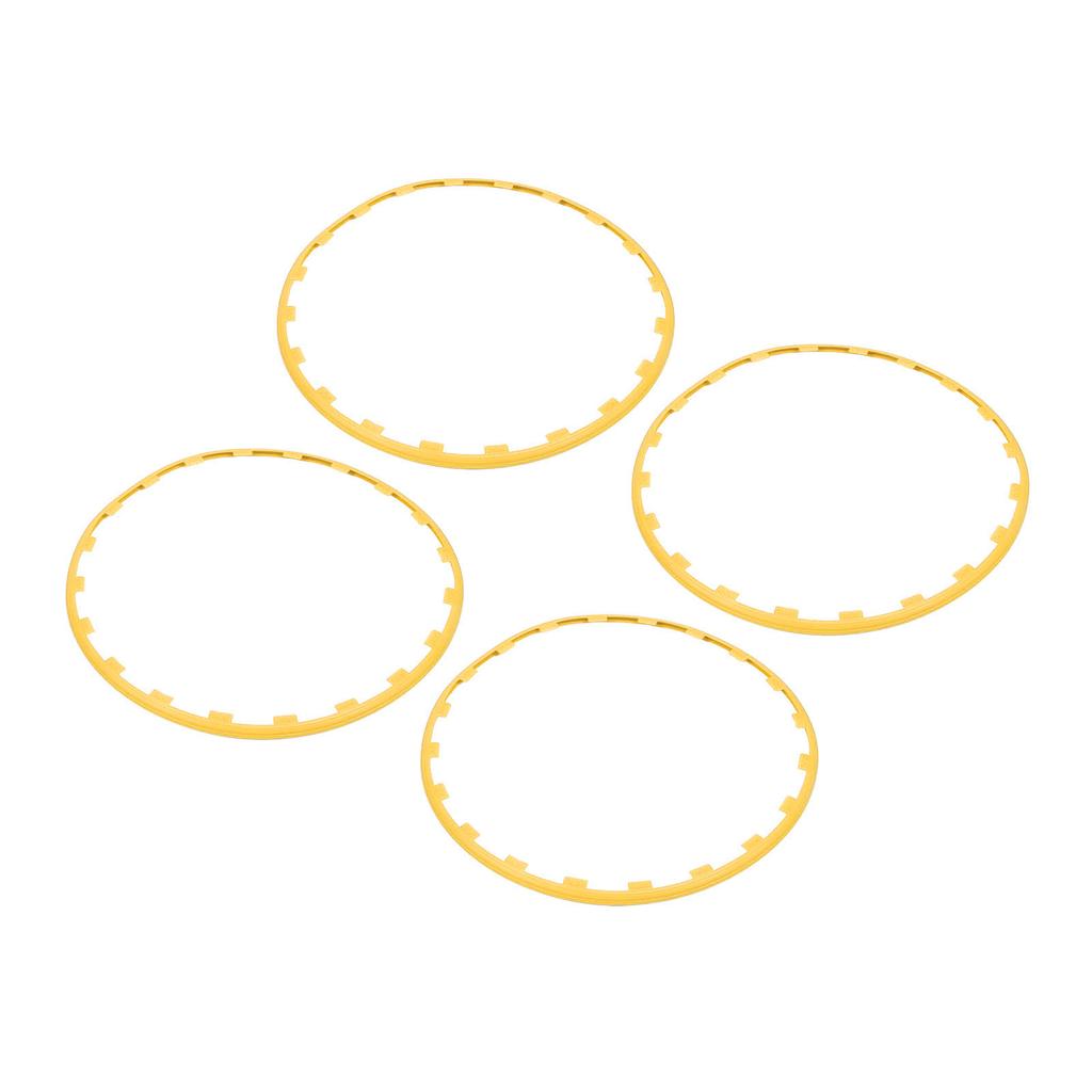 4PCS 20in Wheel Rim Protection Ring Wheel Edges Trim Tire Decoration Accessories Replacement For Tesla Model Y Yellow