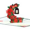 Artistic Stereoscopic Holiday Card Handcrafted Sustainable Greeting For Christmas Birthdays And Special Incidents