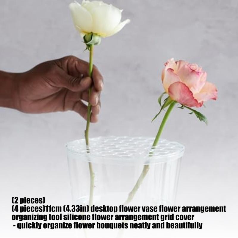 Supports pour Arrangements Floraux, Grille Florale en Silicone Utilisée pour les Vases Art de l'Arrangement Floral Grille Fleurie Cadeau pour Fleuriste