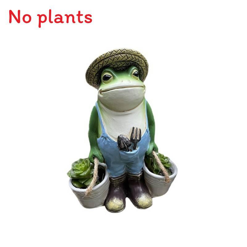 Cute Resin Frog Hanging Decor Miniature Garden Ornament For Office And Home Decor