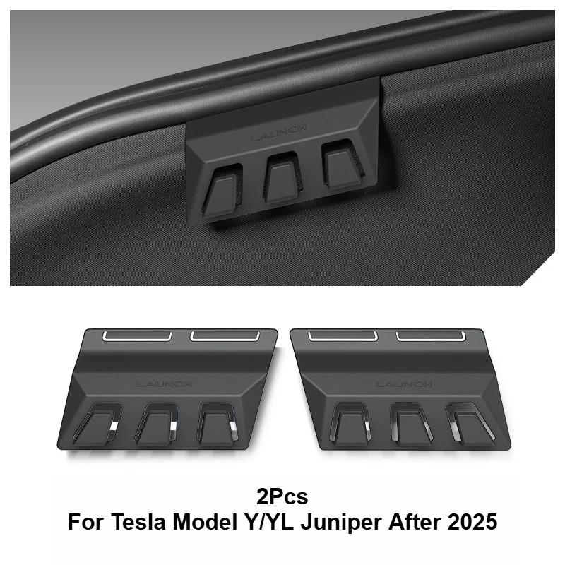 ABS Seat Back Hook Hidden Folding Hook for Tesla Model Y Juniper/Model 3 Highland 2025 Glove Box Storage Hook Car Accessories
