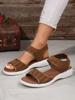 Casual Overfoot Fashion Sandals Women's New Sports One-line Fabric Flat Fish Mouth Shoes Are Comfortable and Versatile.