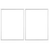 ABWR-2 Picture Frames, A4 Silver Picture Frames, With Unbreakable S, Picture Frames For Family Photos, 21X30 CM