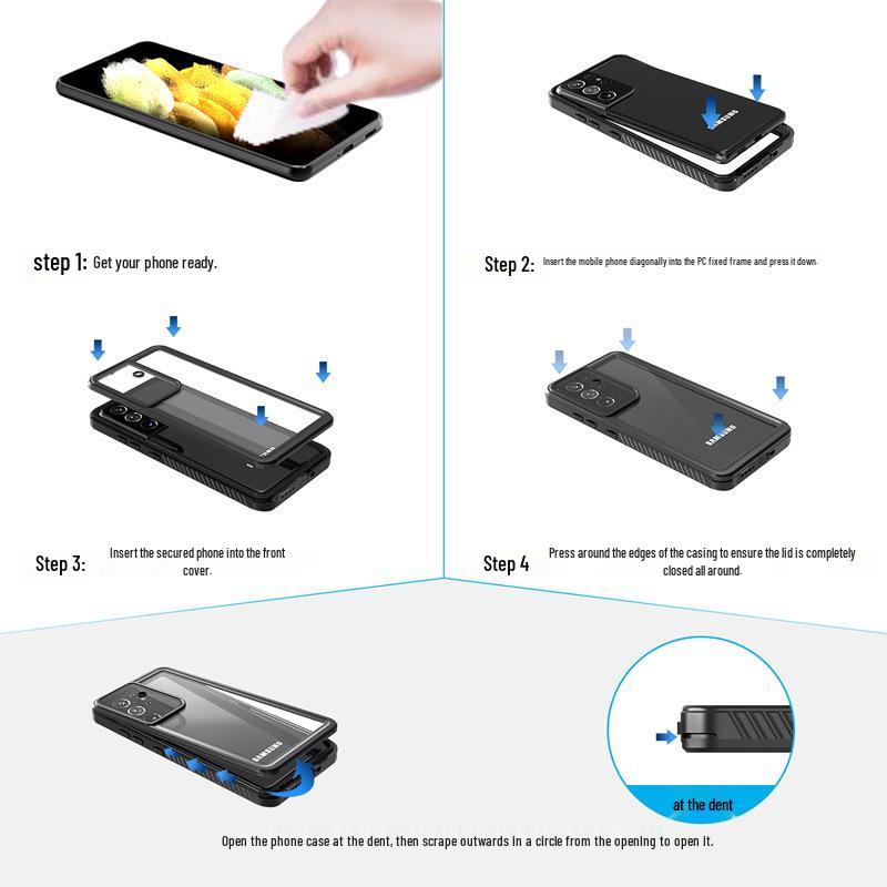 Red Pepper Waterproof Shockproof Case for Samsung S21 - Enhanced Outdoor Sports and Diving Protection