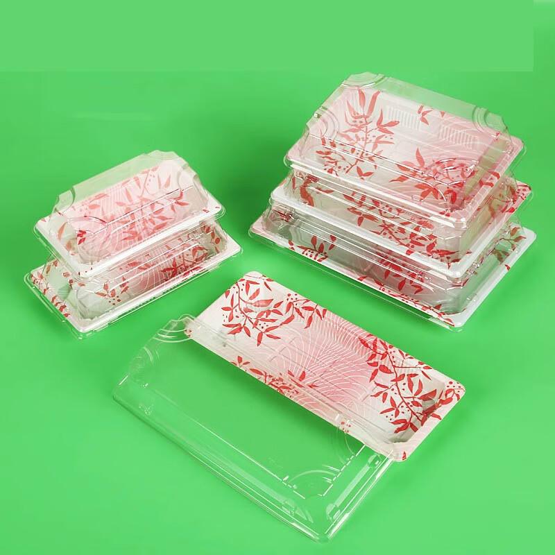 Disposable Japanese Style Sushi Takeaway Boxes with Lid
