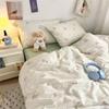 Cartoon Fresh Cotton Bedding Set 133x72 Thread Count Dorm