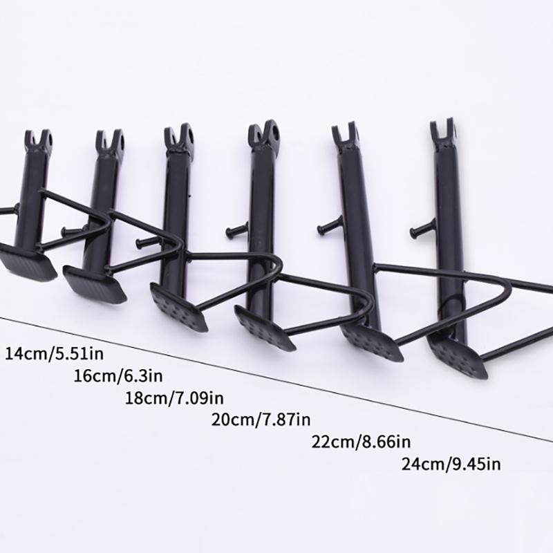 14/16/18/20/22/24CM Motorcycle Kickstand Side Stand Foot Bracket Motor Scooter Side Stand Support Motorcycle Stands Accessory