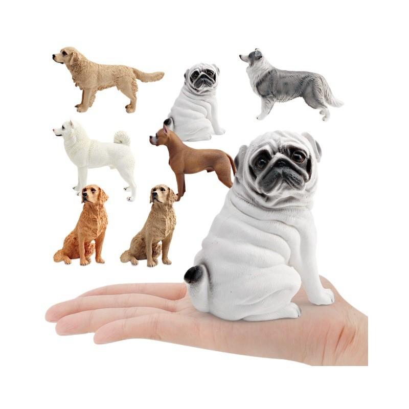 Kids Faux Heart Dog Pvc Animal Figurine For Kids Room Decor And Learning