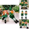 Charming Greenery Styled St Patrick's Day Decorative Doll With Hanging Legs For Festive Home Decor