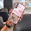 Back Cover Couple Phone Case For Samsung Galaxy M34 5G/F34/SM-M346B Anti-dust Phone Pouch Graffiti Soft Case TPU Cute