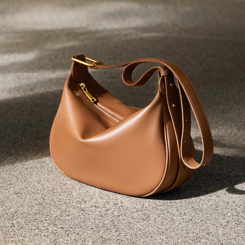 

Qiao Lady Bag Women 2025 New Spring Summer Dumpling Bag High-end Underarm Bag Genuine Leather Crossbody Bag Women Shoulder Bag Large Size：Long28.5CM