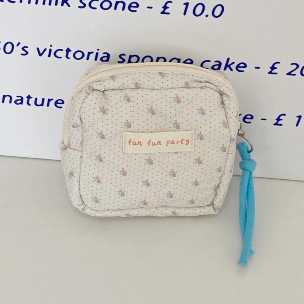 

Cute Cartoon Sanitary Napkin Bag Portable Mini Makeup Bag Zipper Large Capacity Coin Purse Cosmetic,earphone Etc Storage