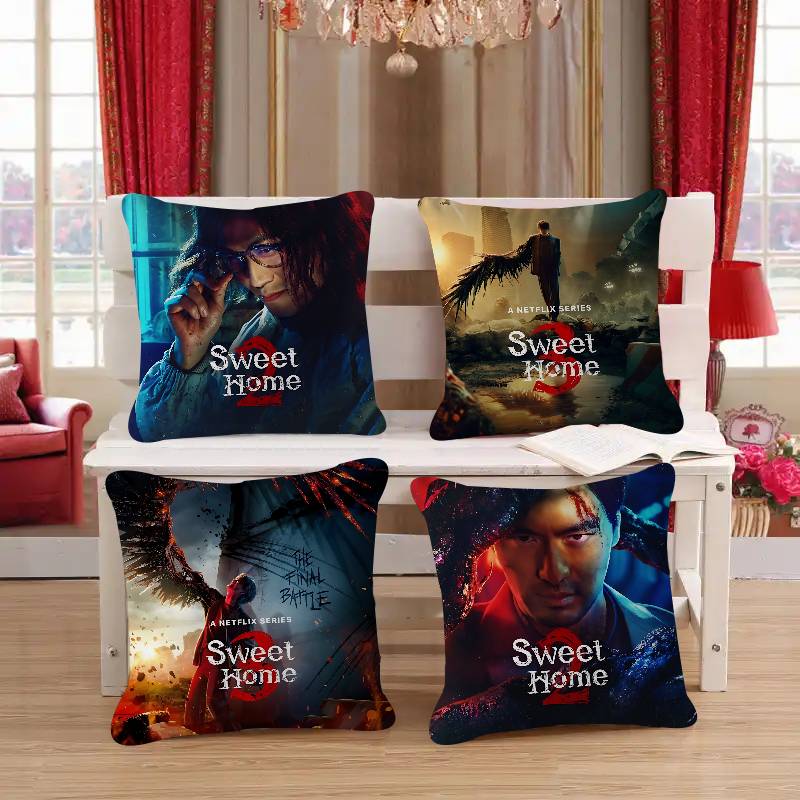 Movie S-Sweet Home Cushion Cover Pillowcase Upholstery Sofa Throw Pillow Home Decor Pillowcas