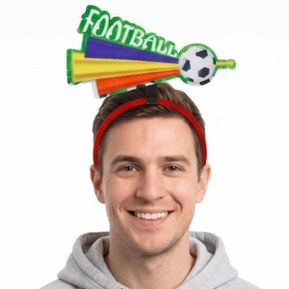 Plastic Soccer Fan Headband Charming Design Cheering Hair Band Photo Props