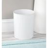 Round Bathroom Wastebasket BPA-Free Plastic Trash Can Recycling Bin Compact Indoor Use Modern Design Cleaning Storage