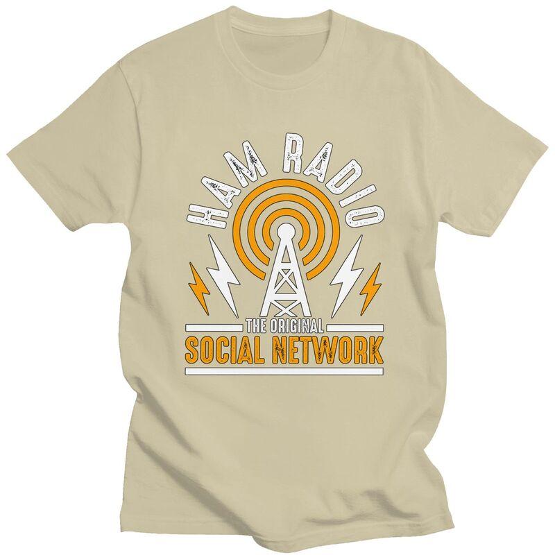 Custom Licensed Ham Retro Radio Operator Tshirts for Men Short Sleeve Casual T Shirt Cool Tshirt Pure Cotton Tee Gift