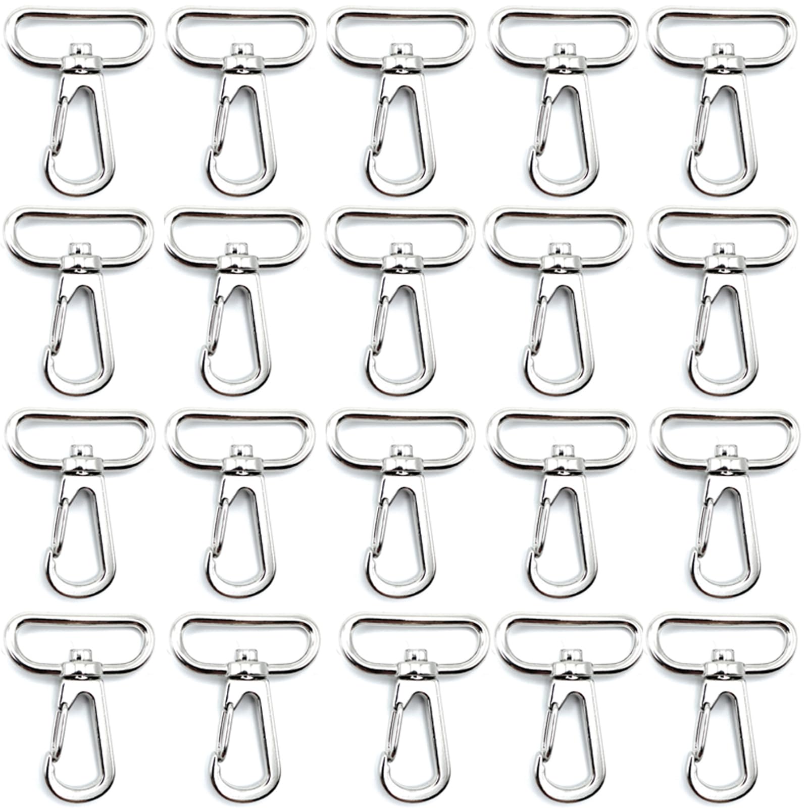 

Магазин запчастей Yamashita Shosha 25 мм серебристые карабины (20 штук) для наплечных ремней и брелоков