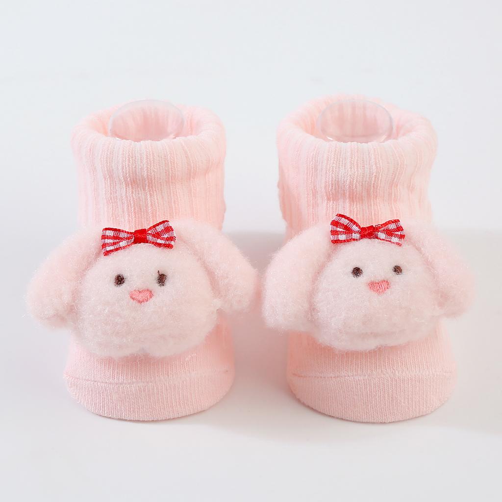 Dicke Bodensocken Niedliche Cartoon Kleinkindsocken Weiche Kleinkind Babysocken Tierdesigns für Herbst Winter Halten Füße warm
