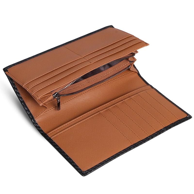 

[G S G] bifold wallet men s long wallet leather genuine leather large capacity thin wallet leather coin purse simple male For men Fashionable father s