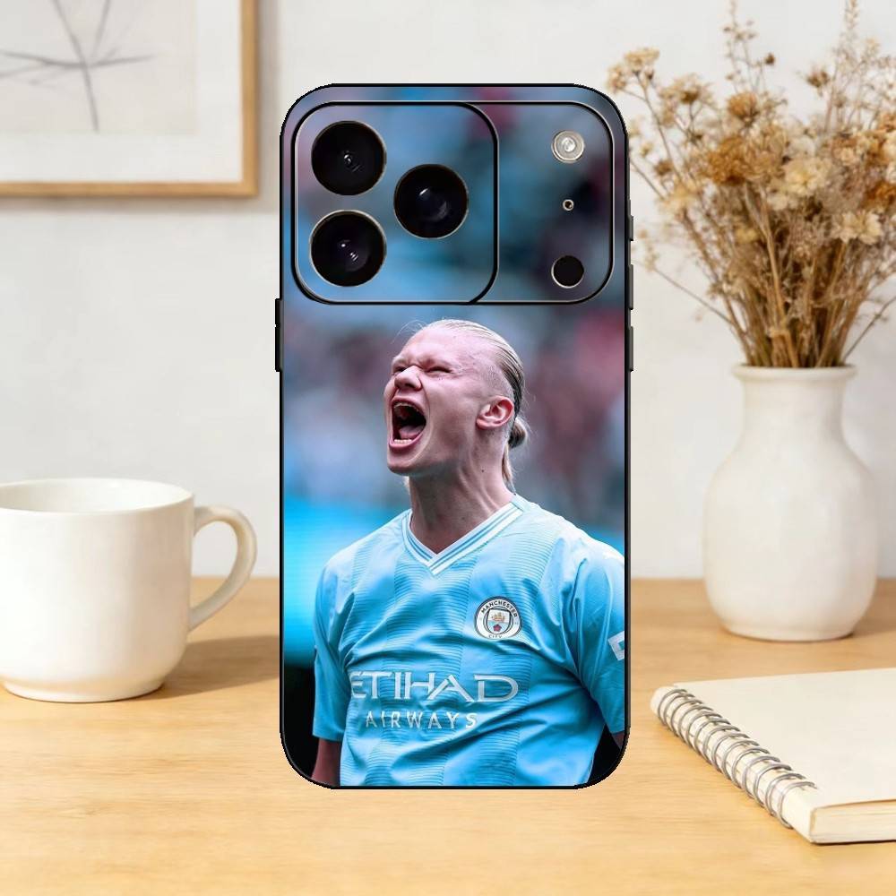 The Norwegian Hammer Erling Haaland Phone Case Silicone Black Soft For IPhone 17,16,15,14,13,12,11,SE,Plus Pro Max