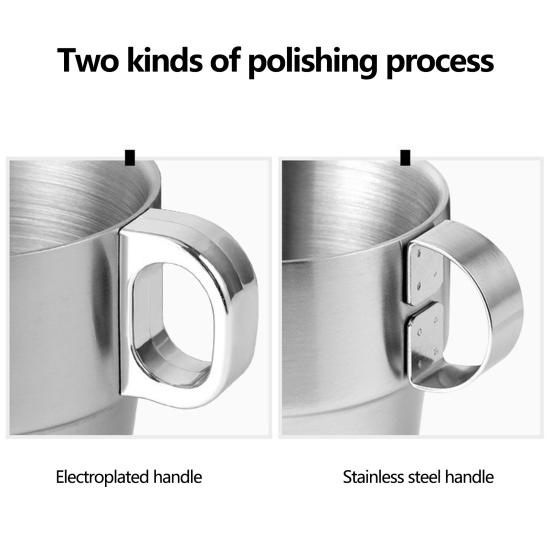 Tasses en acier inoxydable de petite taille, faciles à transporter, bouteilles d'eau en acier inoxydable de style européen pour cadeau