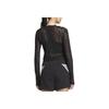 adidas Story Mesh Sports Casual Slim Fit Round Neck Long Sleeve T-Shirt Women Tops KB7607