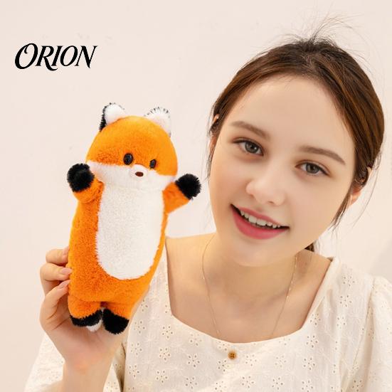Non-shedding Baby Doll Fox Stuffed Animal with Sound, Cartoon Plush Bear Squirrel Toy, Hands-on Skill Toy Soft Cuddle for Children, Birthday Gift Boys