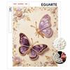 Purple Butterfly Pearl Kit 5D DIY Rhinestone Art Craft for Home Desktop Decoration Relaxing Handmade Gift