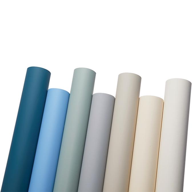 Super Thick PVC Solid Color Skin Feel Sticker: Eco-Friendly Self-Adhesive Decorative Film for Hotel Renovation