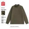 Men's Winter Half-High Collar Fleece Lined Long Sleeve T-Shirt