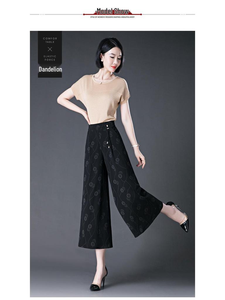 Women's Summer High Waist Wide Leg Culottes - Lightweight, Cool, and Casual