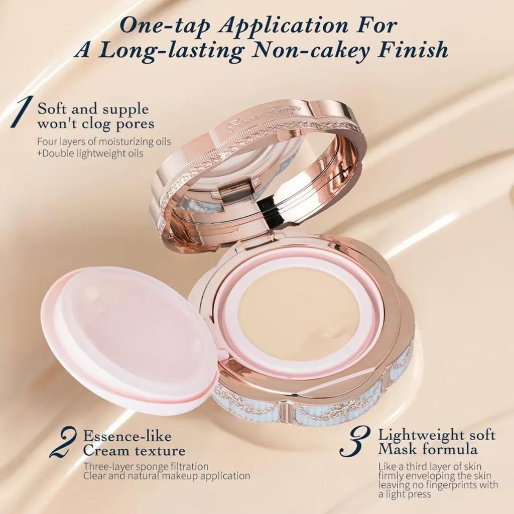 Flowerknows Bunny Garden Collection Cushion Cream Face Foundation Concealer Makeup Base Long Lasting Oil Control Whitening Cream