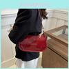 Street Fashion Pu Small Square Bag Women's Shoulder Bag Retro Trendy Crossbody Bag