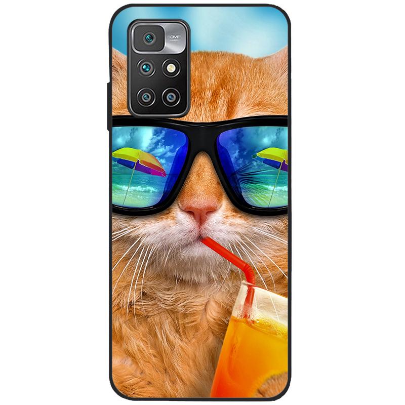 For Xiaomi Redmi 10 Case Silicone Soft TPU Back Cover For Xiaomi Redmi 10 Redmi10 Phone Cases Cute Painted Cover Shockproof Capa
